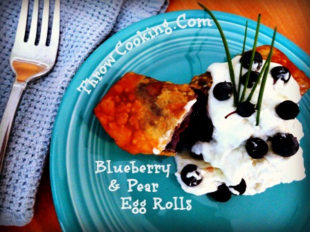 Blueberry & Pear Egg Rolls