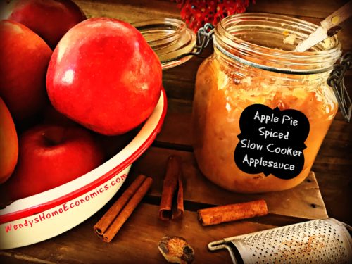 Apple Pie Spiced Slow Cooker Applesauce