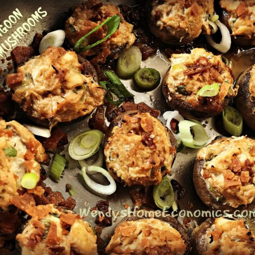 Crab Rangoon Stuffed Mushrooms Wendy's HOME EConomics!