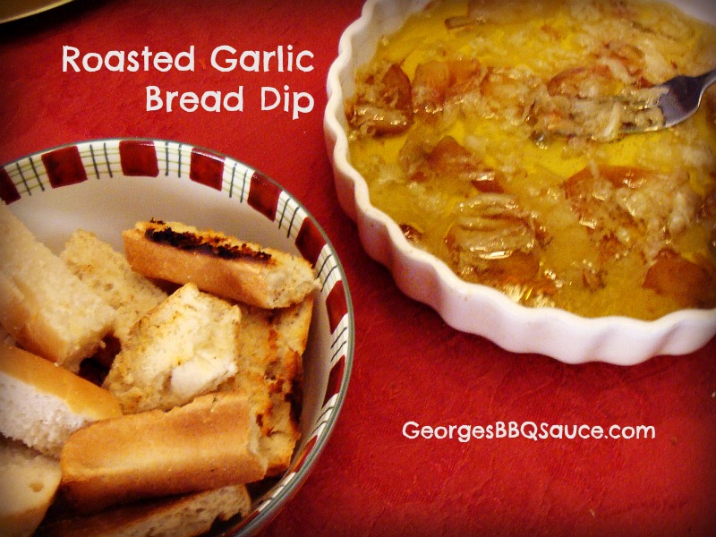 roasted garlic bread dip Wendy's HOME EConomics!