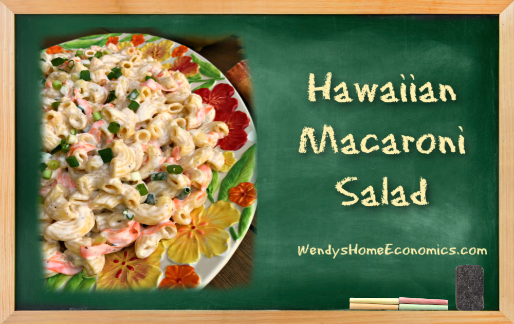 Traditional Hawaiian Macaroni Salad with a little twist