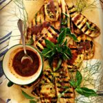 Grilled Eggplant with Blueberry Vinaigrette & Stone Ground Mustard