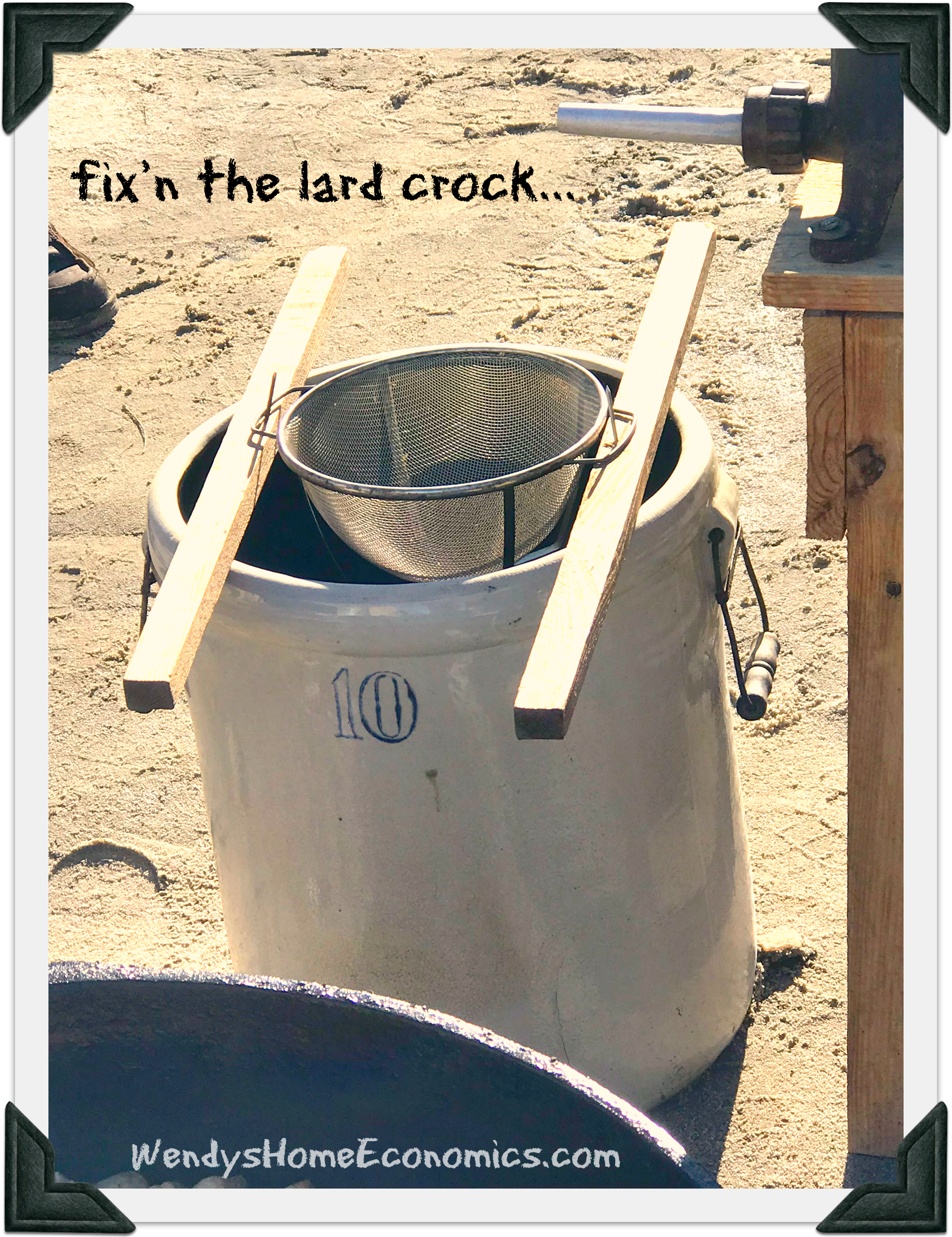 fix'n the lard crock