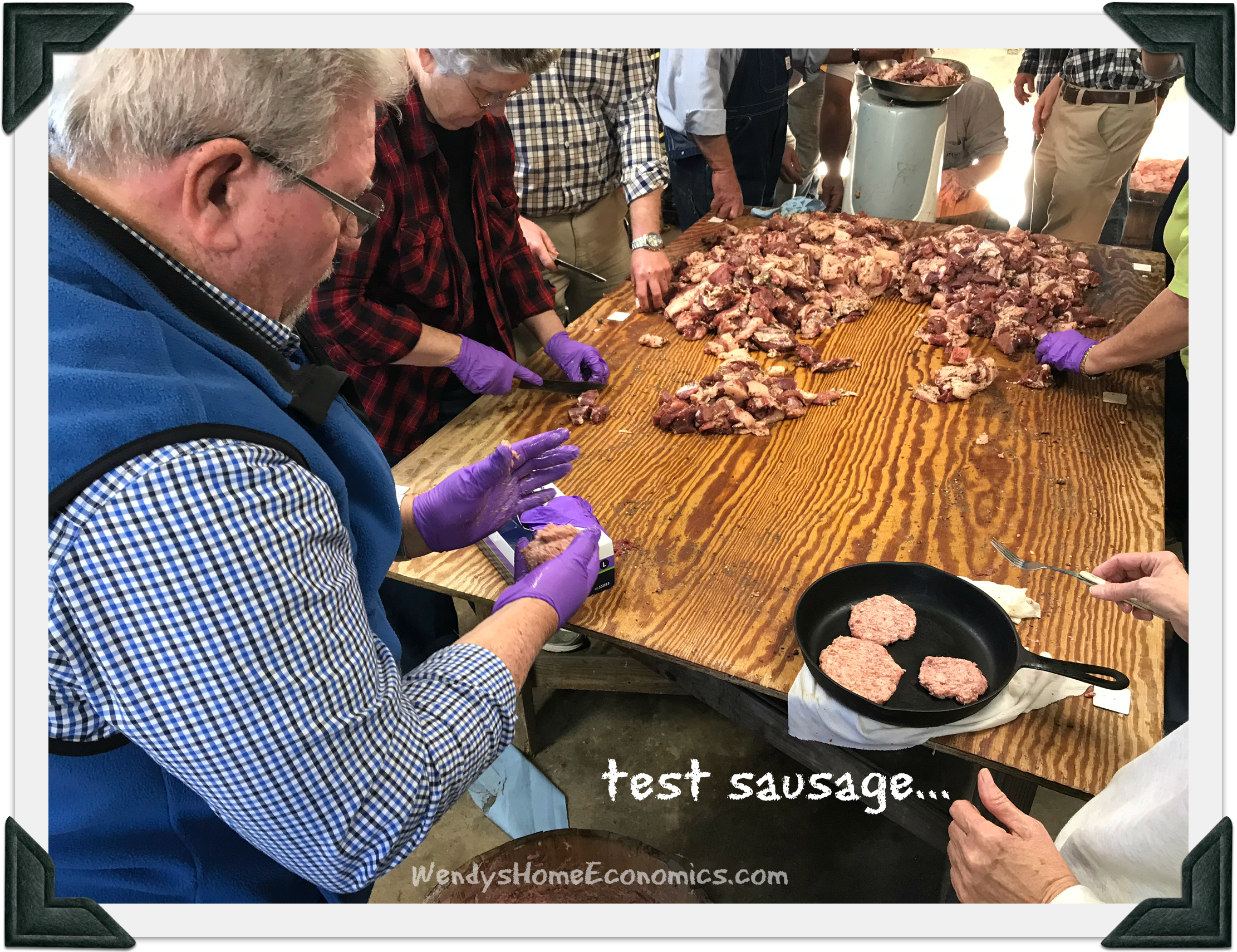 got to fry up a test pan of sausage