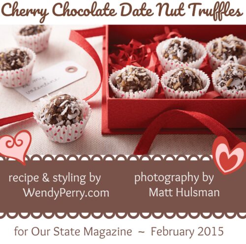 Cherry Chocolate Date Nut Truffles
