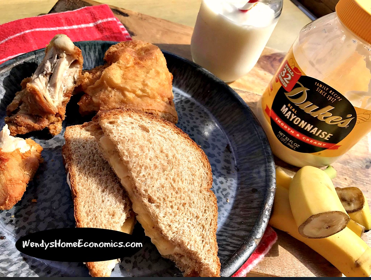 banana sandwich fried chicken