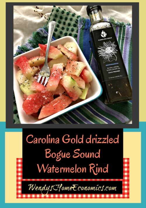 Carolina Gold Oil drizzled Salted Watermelon Rind