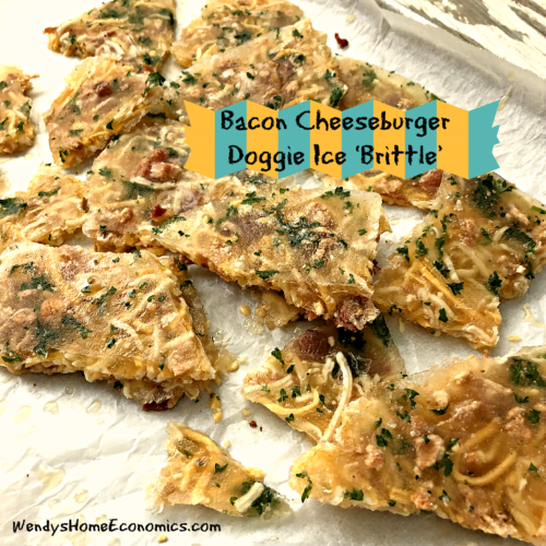 Bacon Cheeseburger Doggie Ice Brittle