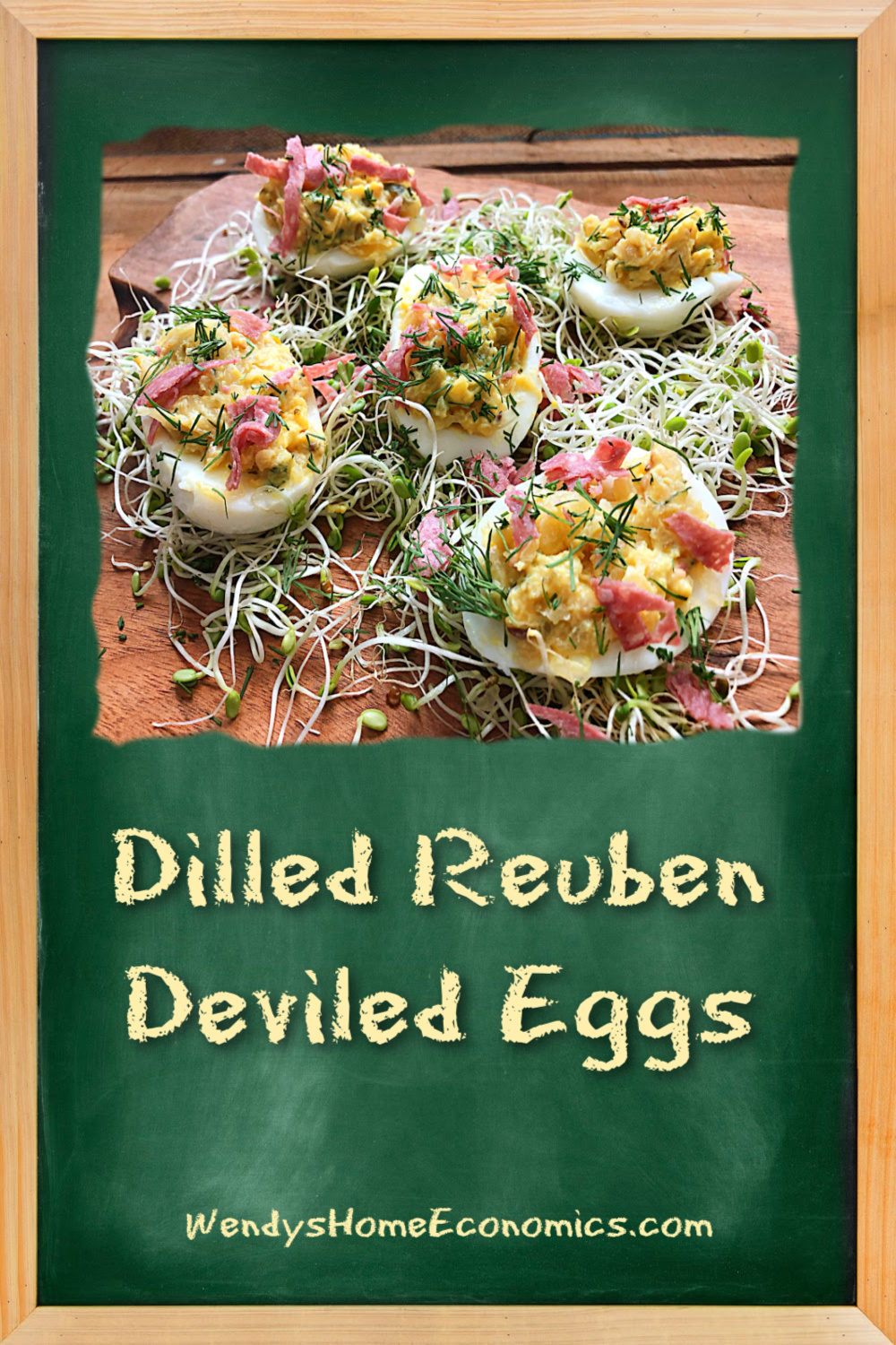 Dilled Reuben Deviled Eggs | Wendy's HOME EConomics!