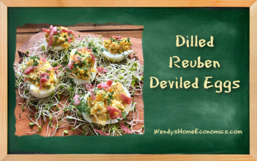 Dilled Reuben Deviled Eggs