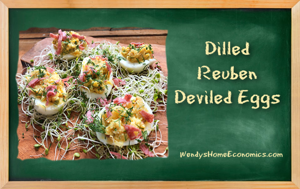 Reuben Deviled Eggs