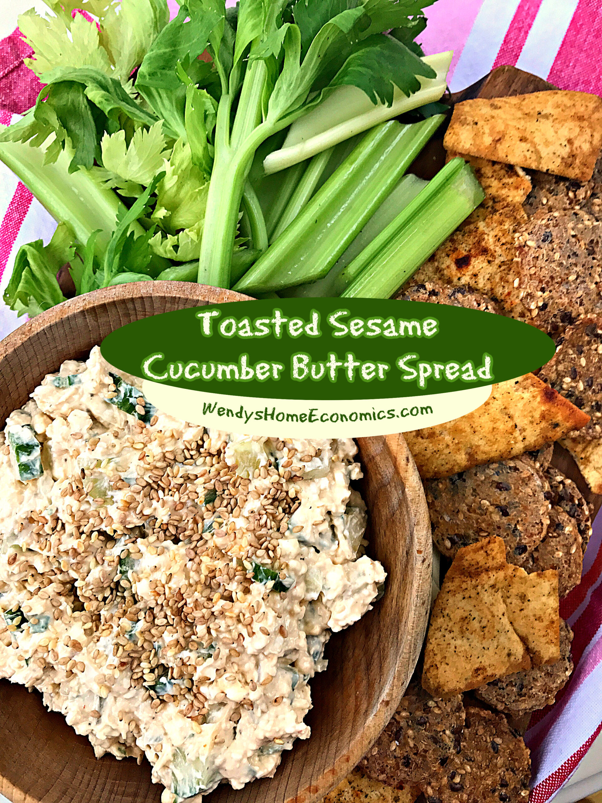 Toasted Sesame Cucumber Butter Spread