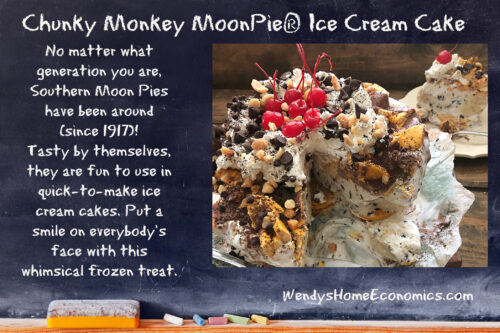 Chunky Monkey Moon Pie Ice Cream Cake