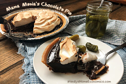 Mama Menia's Chocolate Pie
