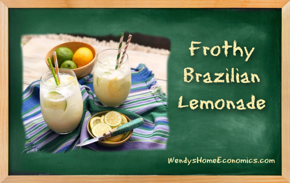 Image of frothy brazilian lemonade