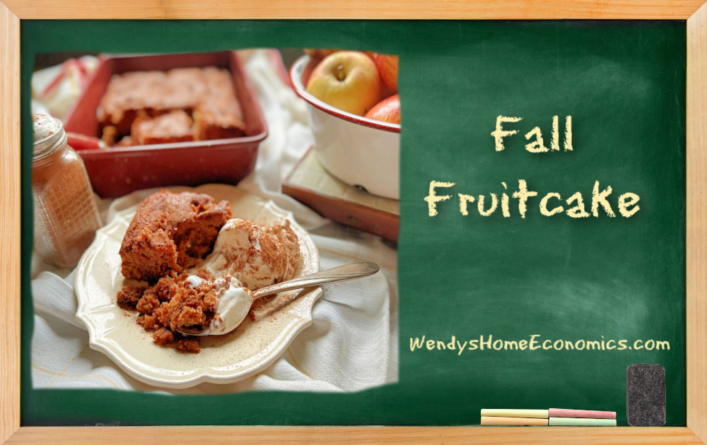 image of fall fruitcake