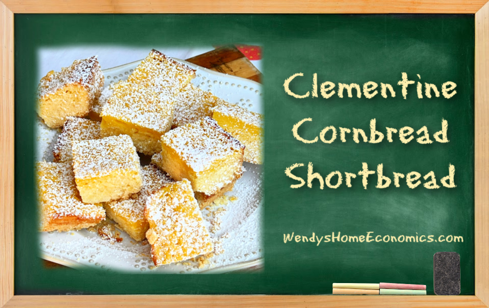 image of clementine cornbread shortbread