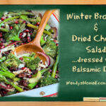 image of winter broccoli and dried cherry salad with balsamic dijon