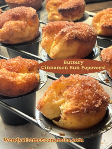 image of buttery cinnamon bun popovers