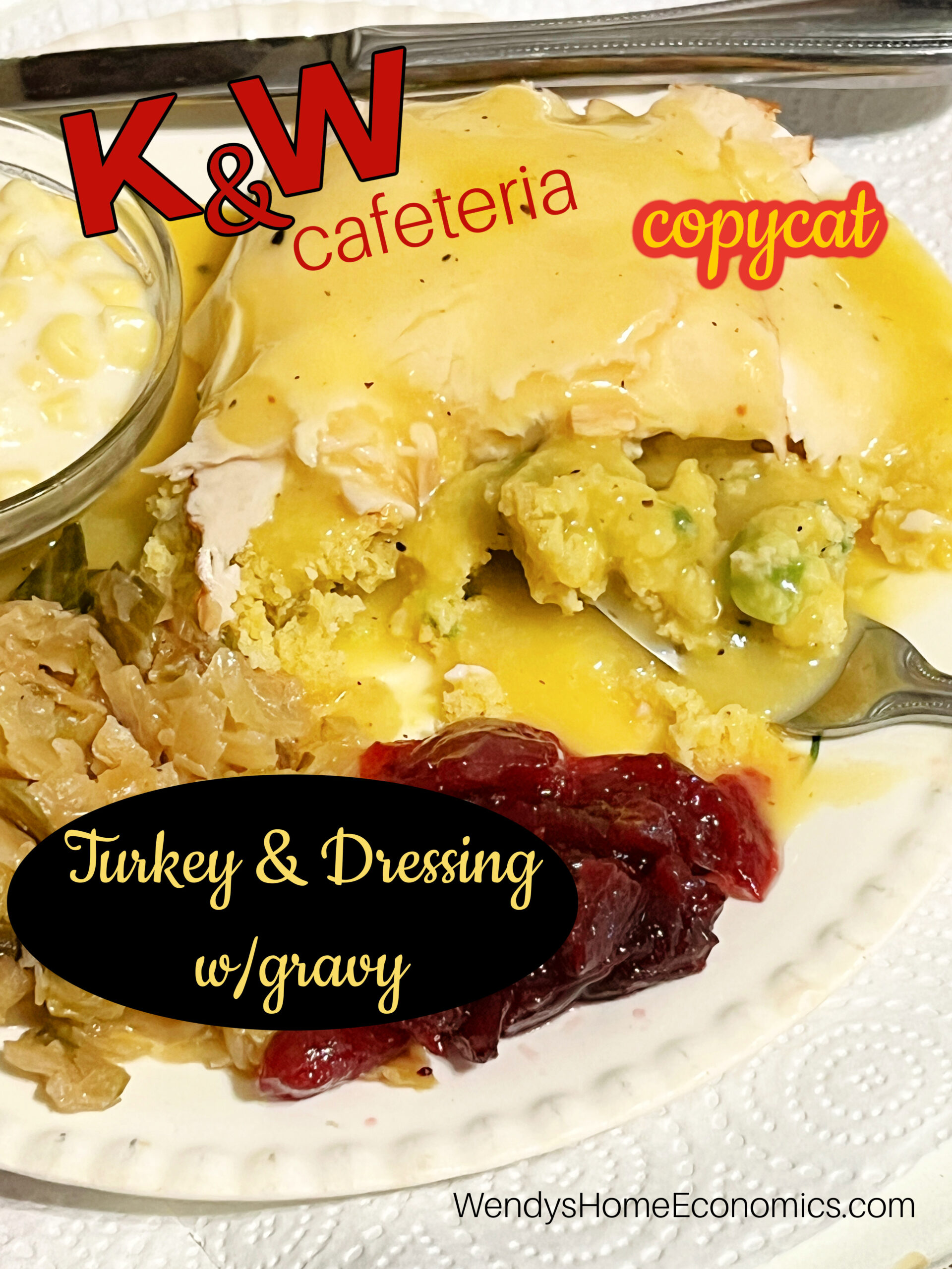 K&W Cafeteria Turkey Dressing & Gravy Recipe (copycat)